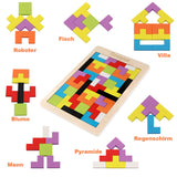 BrainWorks Wooden Tetris Puzzle | Developmental Play | 3+