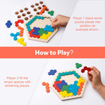 Kids Wooden Hexagon Puzzle