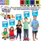 STEM Master Learning Construction Building Set | Engineering + Play + Math | Ages: 3+ yrs.
