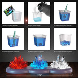Wonder Power Light-up Crystal Growing Kit for Kids | Science + Art | Ages: 8+ yrs.