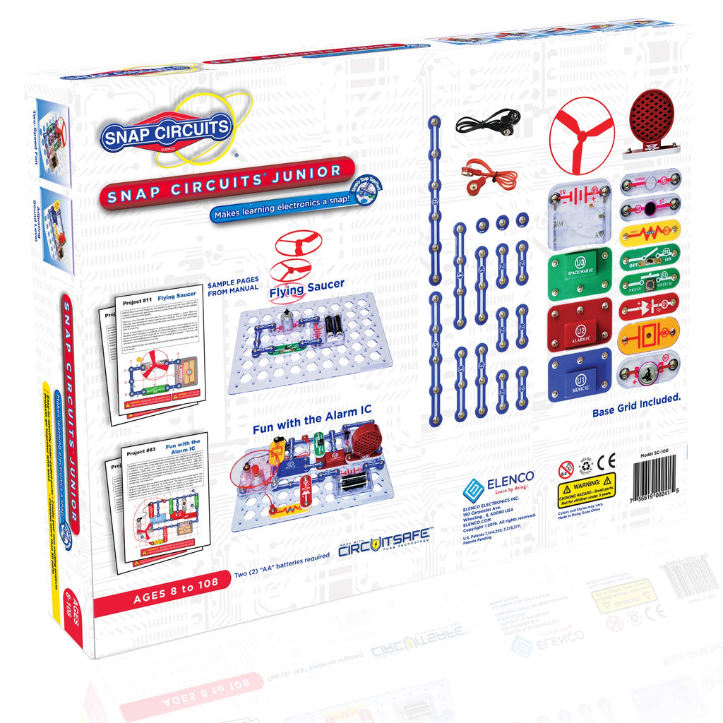 Elenco Snap Circuits Jr - Fun Learning Electronics - Age 8+ All Parts  Included