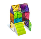 Magna-Tiles House Set, The Original, Award-Winning Magnetic Building, Creativity & Educational, Stem Approved, Solid & Clear Colors
